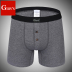 Kích thước lớn nam đồ lót nam cotton boxers cộng với quần dài đầu cộng với phân bón cộng với lớn trung niên cao eo chịu mài mòn chân thủy triều Nam giới