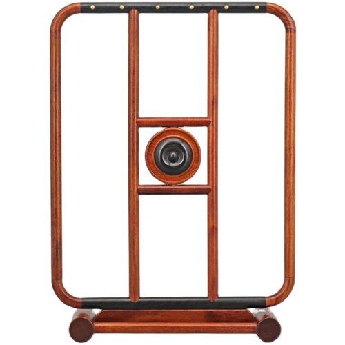 Hangu Wood retro rate щетка висящая красная труба стойка для трубы сплошной деревянная полка