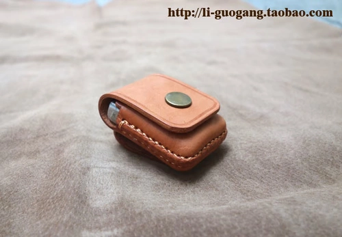 Кожаная кожаная кожа Zippo Fire Machine Set Zippo Fire Machine Sag [Li Guogang Pi Fang]