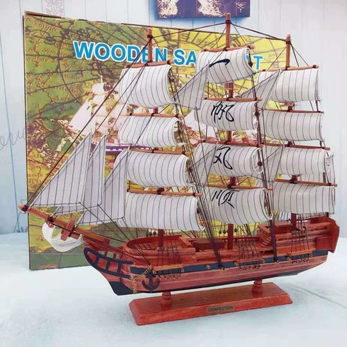 Деревянная модель корабля из натурального дерева, столярные изделия, украшение, подарок на день рождения