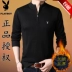 Playboy mùa đông nam rắn màu dài tay dày ấm nửa chiều cao cổ áo đan len áo len cashmere ấm áo có cổ Áo len Cashmere