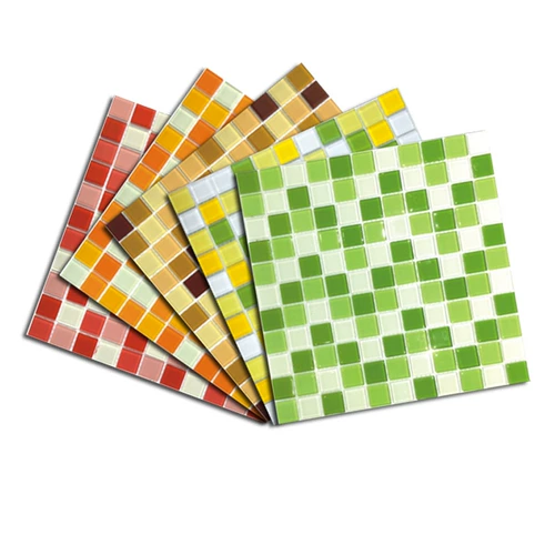 Хрустальная стеклянная мозаика Фоновая стена Красный Оранжевый, Желтый, Желтый, Черный цвет кухня