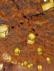 Китайский фонарик 2021年新款婚庆道具中式羊皮纸灯笼吊灯汉式婚礼吊顶布置宫灯挂件