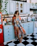 Пляжный купальник, ретро кардиган, защита от солнца, европейский стиль