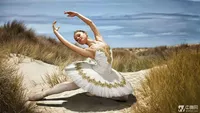 Взрослые белые профессиональные балетные балетные сервер