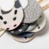 5IX Nhật Bản mùa xuân và mùa hè cotton phim hoạt hình AB vớ thuyền ladies vớ vô hình món quà retro đóng hộp vớ một hộp của hai cặp Bộ quà tặng