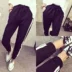 Mùa hè Hàn Quốc phiên bản của một thanh sọc lỏng quần bó sát chân cao eo phần mỏng giản dị chín quần nữ sinh viên trường quần Khởi động cắt