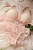 Cao cấp Nhật Bản tùy chỉnh uốn xoăn lãng mạn mềm mại và tinh tế lưới phối cảnh trong suốt đồ lót gợi cảm bộ áo ngực - Bộ đồ lót shop thời trang nữ Bộ đồ lót