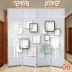 Màn gấp có thể di chuyển vách ngăn phòng khách phòng ngủ đơn giản hiện đại rèm chắn tường bằng gỗ nguyên khối phong cách Trung Hoa mới có thể sử dụng tại nhà vách phòng khách vách ngăn hoa văn 