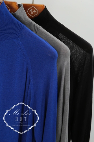 Z0902-15 Temprament Small High-шея мягкая восковая кожа, рыхлый, гнилой рукав основание дно с длинными рукавами свитер