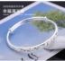 Thời trang mới s999 sterling bạc vòng tay nữ đơn giản linh hoạt mở vòng đeo tay kéo sinh viên trang sức bạc để gửi quà tặng mẹ vòng trầm Vòng đeo tay Cuff