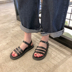 2018 mùa hè mới dày- đáy Muffin mở ngón chân từ khóa thời trang hoang dã nữ dép mỏng vành đai kết hợp bãi biển dép giày quai hậu nữ Sandal