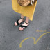 Nam trong phiên bản Hàn Quốc của băng thông rộng ren thiết kế đơn giản giày phẳng khóa bohemian kỳ nghỉ gió dép giày của phụ nữ Sandal