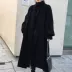 Áo khoác len cổ lọ Anna qua đầu gối mùa thu đông 2019 mới mặc áo len dài cỡ lớn cho nữ - Trung bình và dài Coat áo khoác dài nữ Trung bình và dài Coat