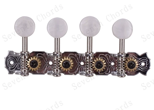Кнопка Mandolin Mandu Bells 4 четыре ILI Mandarin String String Кнопка скрученной строки строка строки Серебряное серебро серебро