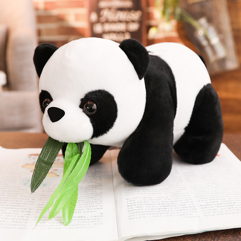 The Money For Lying Downlesser panda Doll Plush toys Pillow small-scale Mini doll black and white Rag doll National treasure Panda doll customized