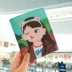 Cặp vợ chồng du lịch hộ chiếu dễ thương Hàn Quốc túi hộ chiếu đa chức năng dây kéo lưu trữ ID túi hộ chiếu bảo vệ