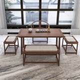 Черный орех из орехового дерева маленький чайный стол балкон 1,1 метра чайный стол.