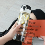 Cartoon Simple Glass Cup Cute Women Women Water Water Cup с масштабным стилем в корейском стиле.