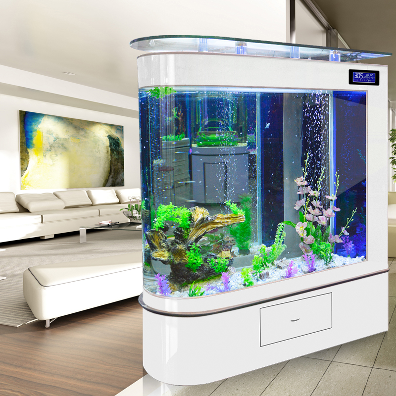 Аквариум Пуля рыб бак гостиная домой средний аквариум стекло 1. 2 метров 1