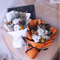 INS MORI Dry Flower Букет полон звездных подарков Kapok, чтобы дать подружкам подружку подругу подругу подругу Qixi Festival учитель выпускной