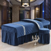 Vẻ đẹp trải giường bốn bộ tùy chỉnh-thực hiện Châu Âu-phong cách rắn màu sắc đẹp salon SPA giường massage bìa tùy chỉnh đặc biệt