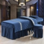 Vẻ đẹp trải giường bốn bộ tùy chỉnh-thực hiện Châu Âu-phong cách rắn màu sắc đẹp salon SPA giường massage bìa tùy chỉnh đặc biệt mẫu ga phủ giường spa