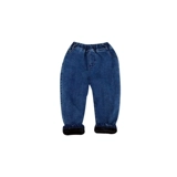 Пуховик, флисовые детские джинсы с начесом для мальчиков, демисезонные штаны, 2019, в западном стиле