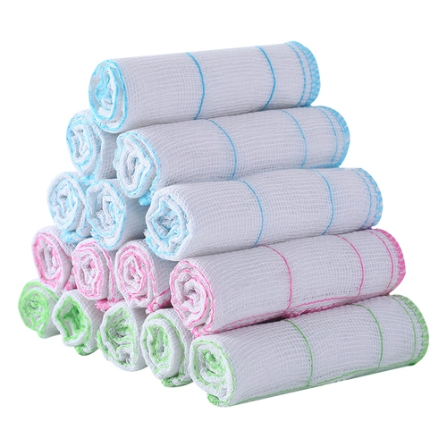 Толстая водяная поглощение масла тряпка 10 упакованная кухня без волос, без масла, масла, промывая чаша по дому, бамбуковое волокно