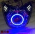 Áp dụng cho Zongshen z2 ZS150-76 xe máy đèn xenon lắp ráp ống kính sửa đổi đèn pha mắt thiên thần phụ kiện đèn phá sương mù xe máy Đèn HID xe máy