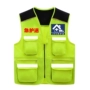 Cứu hộ khẩn cấp vest 2019 nhân viên an ninh dịch vụ chống cháy môi trường phản quang nhiều túi áo vest màu xanh lục 3 - Dệt kim Vest đồ vét nam