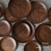 Đen Walnut Vòng Món Tráng Miệng Món Nhật Bản Phong Cách Bằng Gỗ Đồ Ăn Nhẹ Tấm Đĩa Trái Cây Ăn Sáng Tấm Gỗ Xuất Khẩu Món Ăn