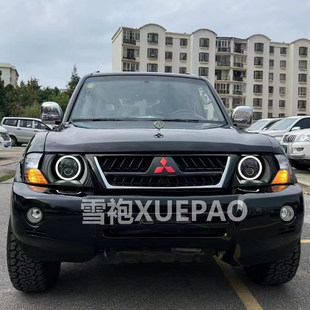 Mitsubishi Pajero V73 лазер фара полной сборки ремонт V77 V75 ретро - черный воин объектив фары подходит для