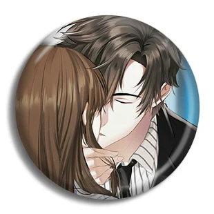Значок Mystic Messenger Mysterious Messenger, металлический пин 58 мм, полностью металлический