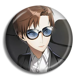 Значок Mystic Messenger Mysterious Messenger, металлический пин 58 мм, полностью металлический