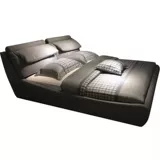 Тканевая кровать кровать двуспальная кровать скандинавская роскошная роскошная сеть с сетью красная кровать