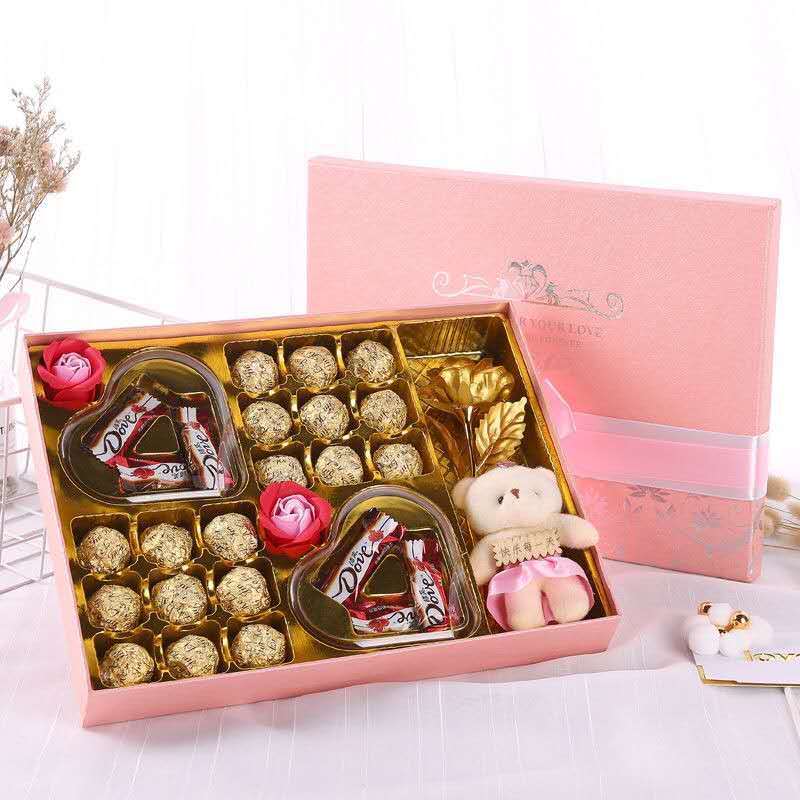 情人节礼物德芙巧克力礼盒装送女友520七夕圣诞节杜尔巧克力礼物