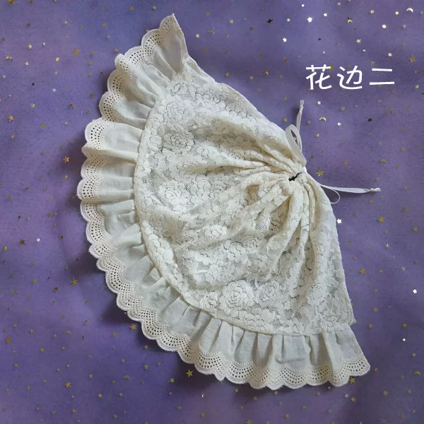 Натуральная кружевная хлопковая мягкая шляпа, стиль Лолита