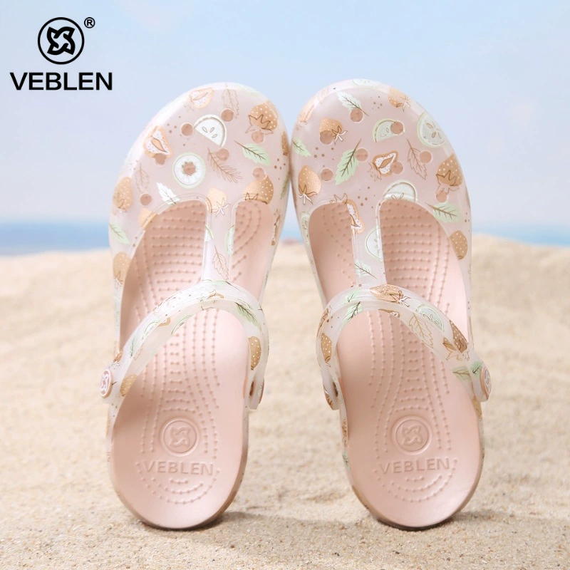 Veblen giày dép của phụ nữ không trơn trượt đế mềm đi biển giày nhựa y tá mang dép đi trong nhà giày đi mưa không thấm nước