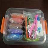 Прозрачная глина, без сушки в лампе, 2000 грамм, 20 цветов