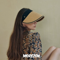 Морзон [Shinjeo Modern Sun Visor] Tide People Summer пустая тканая шляпа с тканей