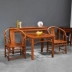 Gỗ hồng mộc Miến Điện Ming phong cách Zhongtang bốn mảnh gỗ gụ Trung Quốc đồ gỗ rắn hoa hồng trái cây lớn cho bàn 祠堂 佛 - Bàn / Bàn