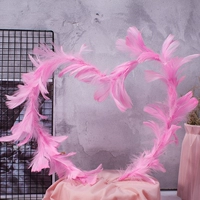 Может сделать DIY розовые перья около 80 см.