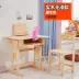 Trẻ em ở nhà viết bàn chăm sóc trẻ em Bàn học của trẻ em có thể được nâng lên và hạ xuống bàn gỗ rắn ghế học sinh mẫu giáo bàn trẻ em - Phòng trẻ em / Bàn ghế