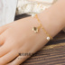 Tình yêu và nhà sản xuất Bai Qi Lady Nữ Gold Ginkgo Bracelet Cos trò chơi trang sức phái sinh ngoại vi vòng pandora pnj Vòng đeo tay Clasp