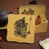 Квадратный чайный сервиз с аксессуарами, водонепроницаемая чайная чашка, комплект, панда, три царства