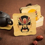 Квадратный чайный сервиз с аксессуарами, водонепроницаемая чайная чашка, комплект, панда, три царства