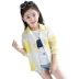 Cô gái mặt trời bảo vệ quần áo mùa hè mỏng điều hòa không khí áo sơ mi cô gái áo sơ mi áo khoác trẻ em lớn ngoài trời quần áo mùa hè Hàn Quốc phiên bản quần áo trẻ em Quần áo ngoài trời cho trẻ em