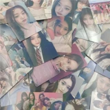 50 фотографий корейских потоков 50 лазерная карта розовые чернила IU SK Gidle Itzy Girl, окружающая маленькую карту Lomo Card