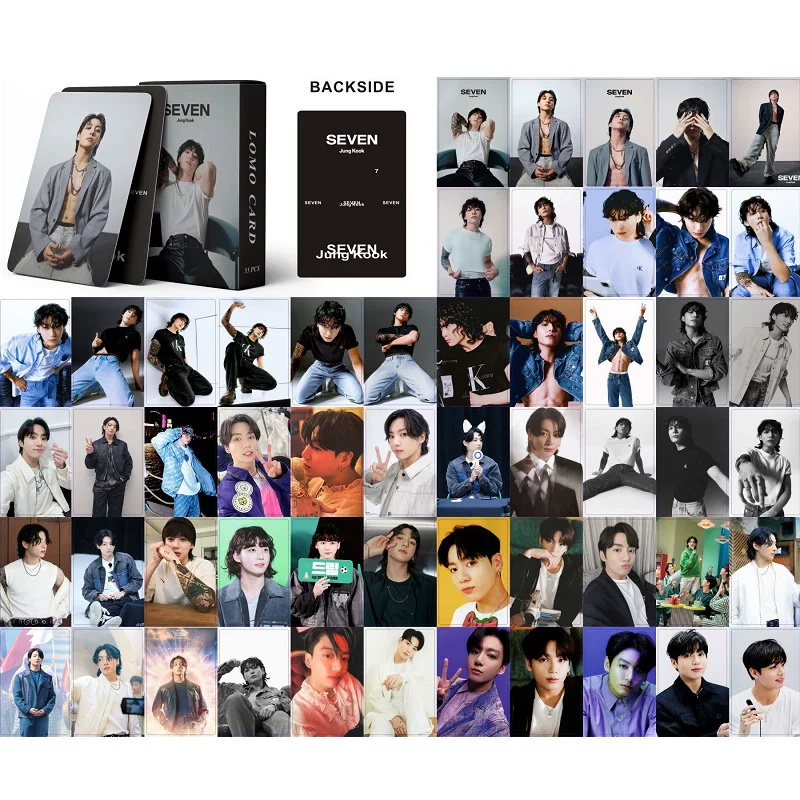 Защищенная 55 Jungkook Семь альбомов маленькая карточка Tianyu Guo сольная карта Lomo карточка коллекция карта вокруг карты